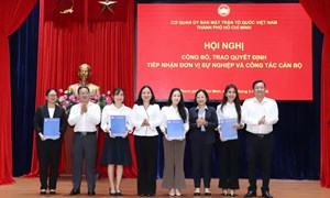Ủy ban MTTQ Việt Nam thành phố Hồ Chí Minh tiếp nhận thêm đơn vị sự nghiệp