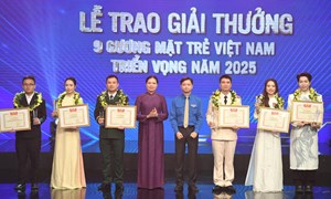 Trung ương Đoàn TNCS Hồ Chí Minh trao Giải thưởng Gương mặt trẻ Việt Nam tiêu biểu năm 2025