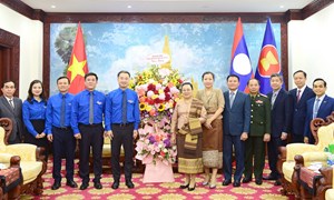 Trung ương Đoàn TNCS Hồ Chí Minh chúc mừng tết cổ truyền Lào, Campuchia