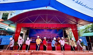 Tuyên Quang: Khởi công xây dựng Nhà lưu trú học sinh Trường Phổ thông Dân tộc bán trú Tiểu học Nấm Dẩn