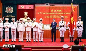 Thủ tướng Chính phủ Lê Minh Hưng dự Lễ kỷ niệm 80 năm ngày truyền thống lực lượng Cảnh sát hình sự