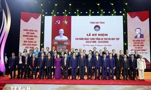 Tổng Bí thư, Chủ tịch nước Tô Lâm dự Lễ kỷ niệm 120 năm Ngày sinh Tổng Bí thư Hà Huy Tập