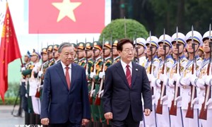 Tổng Bí thư, Chủ tịch nước Tô Lâm chủ trì Lễ đón chính thức Tổng thống Hàn Quốc