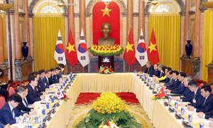 Tổng Bí thư, Chủ tịch nước Tô Lâm hội đàm với Tổng thống Hàn Quốc Lee Jae Myung