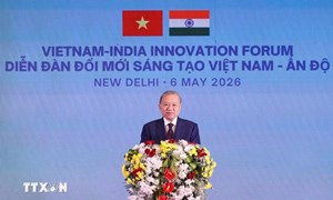 Tổng Bí thư, Chủ tịch nước Tô Lâm phát biểu tại Diễn đàn Đổi mới sáng tạo Việt Nam-Ấn Độ