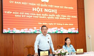Tây Ninh: Đoàn Đại biểu Quốc hội tỉnh tiếp xúc cử tri các xã Tân Biên, Tân Lập và Thạnh Bình