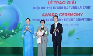 Trung ương Hội LHPN Việt Nam trao giải Cuộc thi “Phụ nữ kiến tạo tương lai xanh”