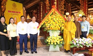Phó Chủ tịch UBTƯ MTTQ Việt Nam Nguyễn Phi Long thăm, chúc mừng Đại lễ Phật đản năm 2026 – Phật lịch 2570