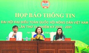 Họp báo thông tin về Đại hội Đại biểu toàn quốc Hội Nông dân Việt Nam lần thứ IX, nhiệm kỳ 2026- 2031