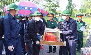 Hà Tĩnh: Lấy mẫu sinh phẩm để xác định danh tính liệt sĩ