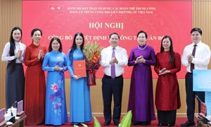 Đảng ủy Trung ương Hội LHPN Việt Nam tổ chức hội nghị Công bố quyết định về công tác cán bộ