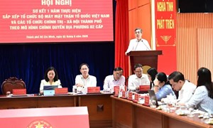 Thành phố Hồ Chí Minh: Ủy ban MTTQ Việt Nam thành phố tổ chức hội nghị sơ kết 1 năm vận hành theo mô hình chính quyền địa phương 2 cấp