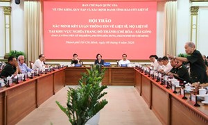 Phó Thủ tướng Phạm Thị Thanh Trà dự Hội thảo đặc biệt xác minh thông tin về khu mộ liệt sĩ tập thể tại Công viên Lê Thị Riêng