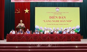 Phú Thọ: Ủy ban MTTQ Việt Nam tỉnh tổ chức diễn đàn 'Lắng nghe dân nói'
