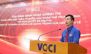 Đoàn Thanh niên MTTQ, các đoàn thể Trung ương tọa đàm sinh hoạt chính trị về Nghị quyết số 68-NQ/TW