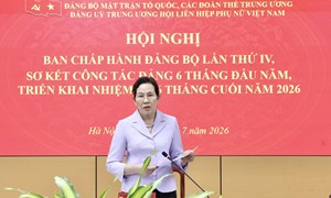 Hội nghị Ban Chấp hành Đảng bộ Cơ quan Trung ương Hội LHPN Việt Nam lần thứ IV