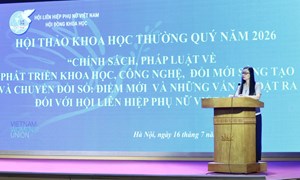 Hội LHPN Việt Nam tổ chức Hội thảo khoa học thường quý năm 2026