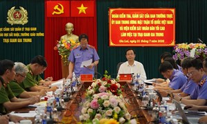Phó Chủ tịch Cao Xuân Thạo kiểm tra công tác quản lý, giáo dục phạm nhân tại Gia Lai