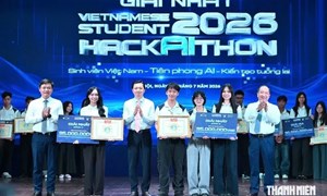 Lễ tổng kết và trao giải cuộc thi Vietnamese Student HackAIthon 2026