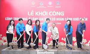Trung ương Đoàn TNCS Hồ Chí Minh khởi công nhà tình nghĩa cho cựu chiến binh khó khăn