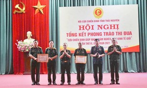 Thái Nguyên: Hội Cựu chiến binh Việt Nam tỉnh tổng kết phong trào giúp nhau giảm nghèo, làm kinh tế giỏi