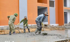 Điện Biên tăng tốc để hoàn thành 9 trường nội trú liên cấp trước năm học mới