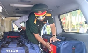Cà Mau: Bàn giao 535 mẫu hài cốt liệt sỹ tại xã Phước Long để giám định ADN