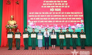 Tây Ninh phấn đấu đến tháng 7-2027 tìm kiếm, quy tập khoảng 600 hài cốt liệt sĩ