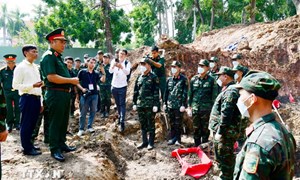 Quân khu 7 đẩy mạnh ứng dụng khoa học-công nghệ trong tìm kiếm, quy tập hài cốt liệt sỹ