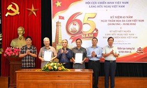 Phó Chủ tịch Hội Cựu chiến binh Việt Nam dự Lễ kỷ niệm 65 năm Ngày Thảm họa da cam tại Làng Hữu nghị Việt Nam