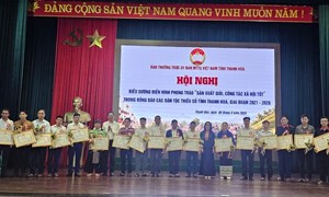 Thanh Hoá: Vinh danh 99 điển hình trong đồng bào các dân tộc