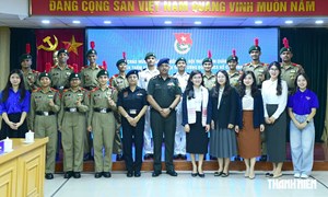 Trung ương Đoàn TNCS Hồ Chí Minh tiếp xã giao đoàn đại biểu Tổng đội Thiếu sinh quân Ấn Độ