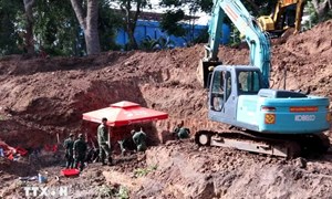Phát hiện 8 mộ tập thể và quy tập 311 hài cốt liệt sỹ tại công viên Lê Thị Riêng