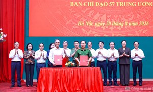 Bộ Công an tiếp nhận Cơ quan Thường trực Ban Chỉ đạo 57 Trung ương