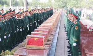 Cần Thơ: Tổ chức lễ viếng, truy điệu và an táng 38 hài cốt liệt sỹ