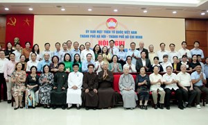 Hà Nội và thành phố Hồ Chí Minh trao đổi kinh nghiệm trong công tác Mặt trận