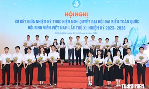 Hội nghị sơ kết giữa nhiệm kỳ Hội Sinh viên Việt Nam khóa XI, nhiệm kỳ 2023 - 2028