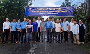 Đồng Tháp: Ủy ban MTTQ Việt Nam tỉnh thực hiện công trình chiếu sáng, chuyển đổi số và chăm lo an sinh xã hội giai đoạn 2026-2030