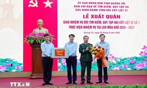 Lễ xuất quân tìm kiếm, quy tập hài cốt liệt sỹ quân tình nguyện hy sinh tại Lào