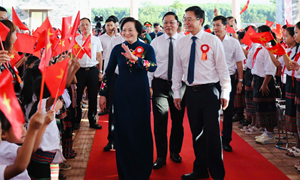 Phó Thủ tướng Phạm Thị Thanh Trà dự lễ khai giảng, khánh thành Trường Phổ thông nội trú A Lưới 3 (TP. Huế)