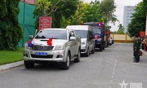 Hà Tĩnh: Xuất quân thực hiện nhiệm vụ tìm kiếm, quy tập hài cốt liệt sĩ hy sinh tại Lào