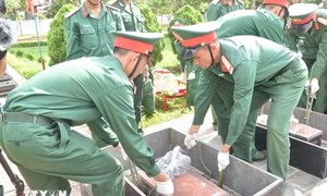 Các đội K tỉnh Tây Ninh tiếp tục hành trình đi tìm đồng đội ở Campuchia