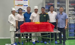 Điện Biên: Hoàn thành bàn giao mẫu hài cốt liệt sỹ lấy tại các nghĩa trang