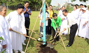 Thành phố Hồ Chí Minh: Lễ phát động phong trào trồng cây, khánh thành “Vườn cây Đại đoàn kết” 