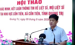 Quảng Trị: Thống nhất mở rộng tìm kiếm hài cốt liệt sỹ tại Cồn Tiên