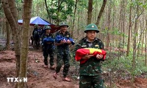 Quảng Trị: Thực hiện lấy mẫu hài cốt liệt sỹ đồng thời với số hóa thông tin