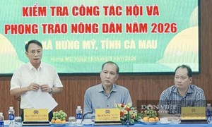 Trung ương Hội Nông dân Việt Nam kiểm tra công tác Hội và phong trào nông dân năm 2026 tại Cà Mau
