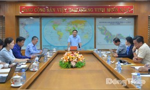 Đồng Tháp: Chủ tịch Ủy ban MTTQ Việt Nam tỉnh làm việc với các sở, ngành, đoàn thể về giảm nghèo bền vững