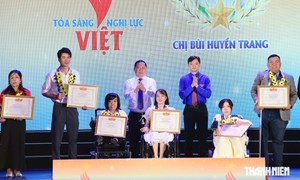 Vinh danh 26 gương thanh niên 'Tỏa sáng Nghị lực Việt' năm 2026