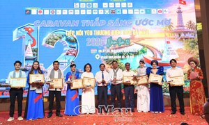 Cà Mau: Ủy ban MTTQ Việt Nam tỉnh gặp mặt đoàn Hành trình Caravan “Thắp sáng ước mơ” năm 2026